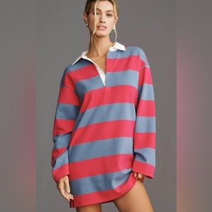 NWT DOLAN Long-Sleeve Rugby Mini Dress